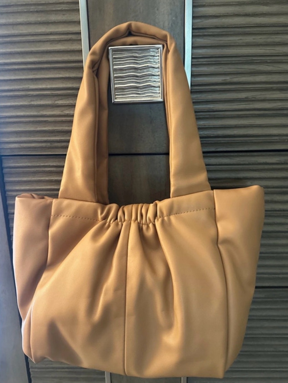 a new day Cognac Padded Shoulder Tote - Picture 2 of 3